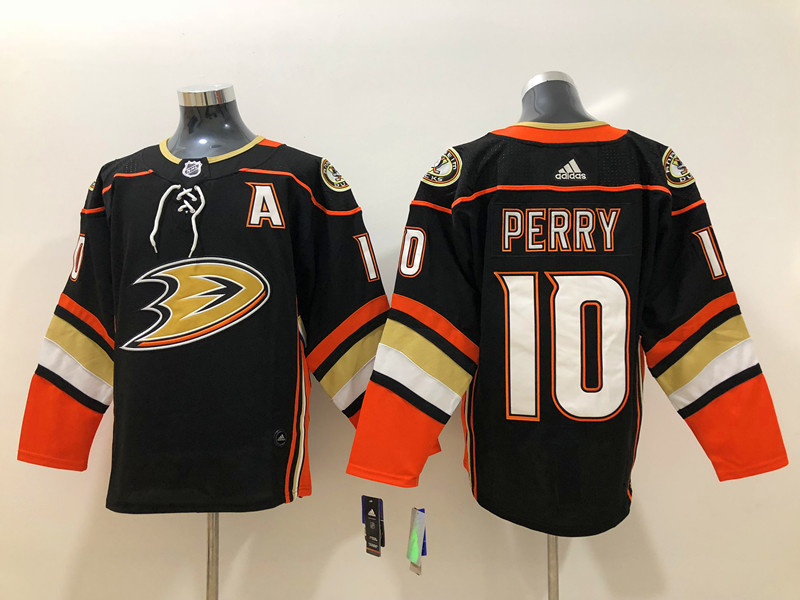 Men's Anaheim Ducks Corey Perry #10 Black Home Breakaway Jersey